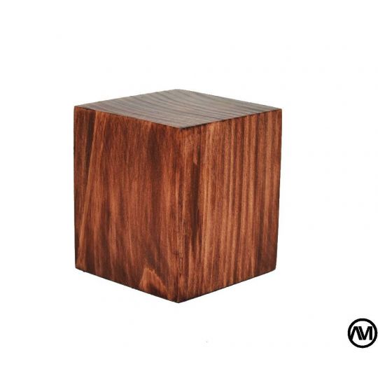 PEANA TACO MADERA ACABADO EN CEREZO 4x4x5 PEANA TACO MADERA ACABADO EN CEREZO 4x4x5