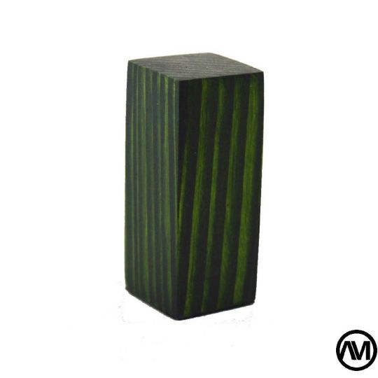 PEANA TACO MADERA ACABADO EN VERDE 2x2x5 PEANA TACO MADERA ACABADO EN VERDE 2x2x5