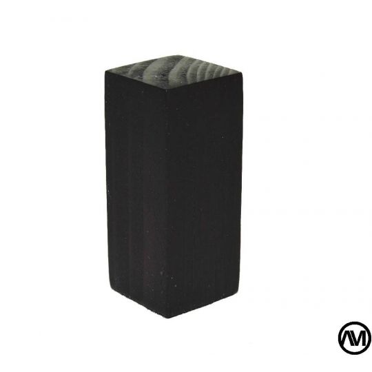 PEANA TACO MADERA ACABADO NEGRO 2x2x5 PEANA TACO MADERA ACABADO NEGRO 2x2x5