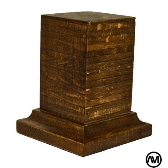 PEANA PEDESTAL MADERA HAYA BETEADO OSCURO 3,5x3,5x6 PEANA PEDESTAL MADERA HAYA BETEADO OSCURO 3,5x3,5x6