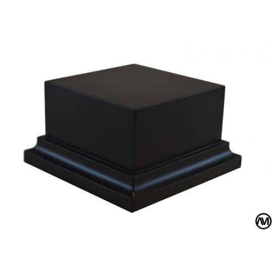 PEANA PEDESTAL DM LACADO - NEGRO 7,5x7,5x5 PEANA PEDESTAL DM LACADO - NEGRO 7,5x7,5x5