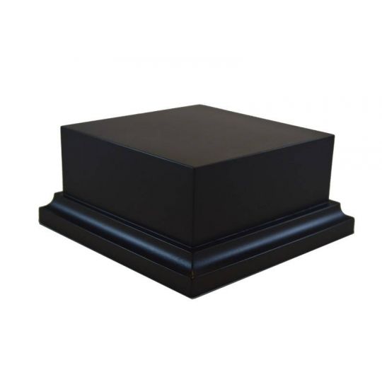 PEANA PEDESTAL DM LACADO - NEGRO 9,5x9,5x5 PEANA PEDESTAL DM LACADO - NEGRO 9,5x9,5x5