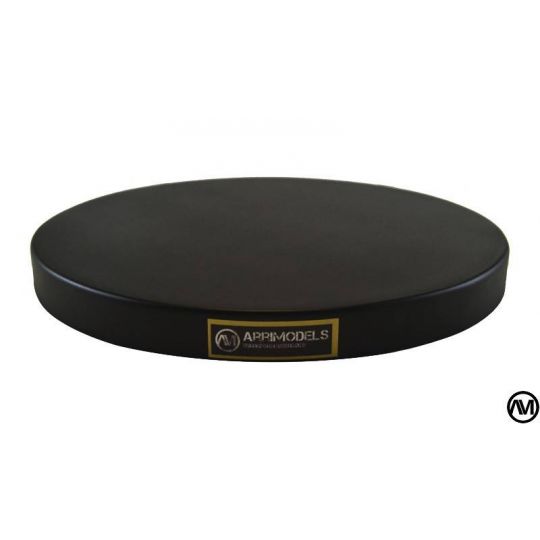 PEANA ALIGERADA DM LACADO NEGRO Diametro 23cm Alto 2cm PEANA ALIGERADA DM LACADO NEGRO Diametro 23cm Alto 2cm