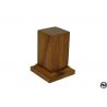 PEDESTAL PEDESTAL iroko wood 3x3x6