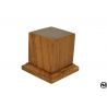 PEDESTAL PEDESTAL iroko wood 5x5x6