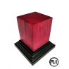 Amaranth wood pedestal base 4x4x6.5