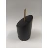 Black lacquered MDF base 4,5x7 bust